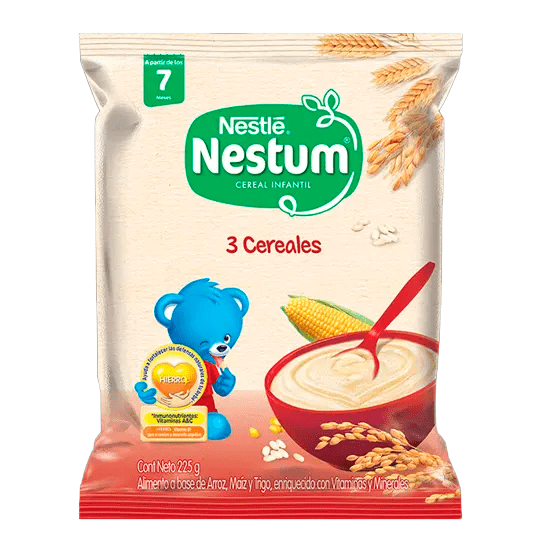 Nestum Cereal Infantil En Polvo 3 Cereales 225g