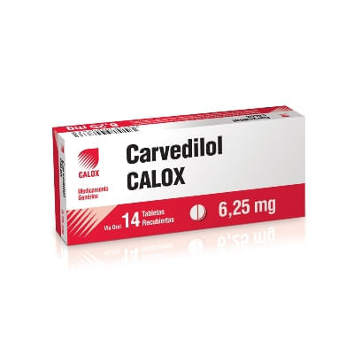Carvedilol 6,25mg 14tabletas Calox