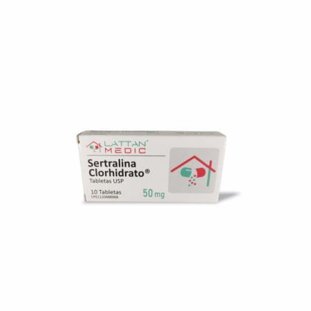 Lattan Sertralina X 50 Mg x10 Tabletas