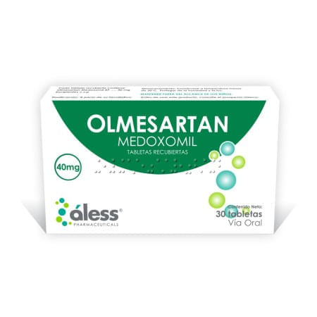 Aless Olmesartan Medoxomil 40 Mg x30 Tabletas