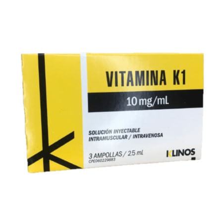 Klinos Vitamina k1 2.5 mlx3 Ampollas
