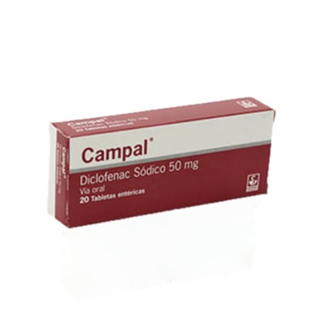 Campal 50 Mg x20 Grageas
