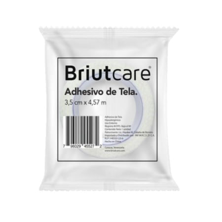Briutcare Adhesivo De Tela Blanco 5 08 X 9 15 M