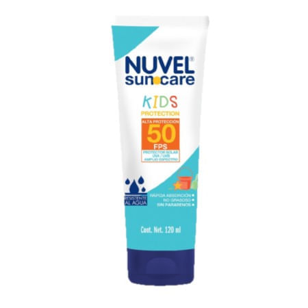 Nuvel Suncare Bloqueador Kids 50 Fps 120 Ml