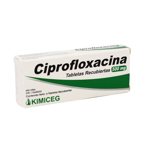 Kimiceg Ciprofloxacina 500 Mg x6 Comprimidos