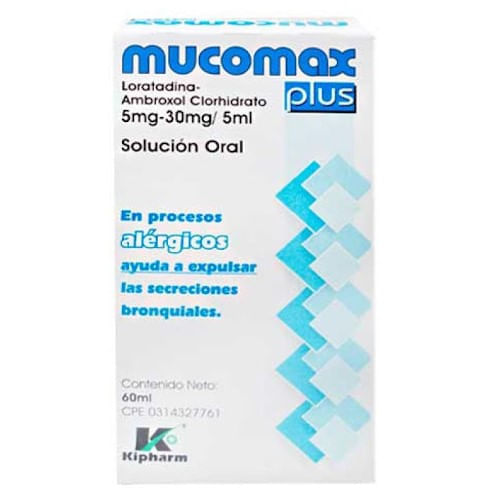 Kimiceg Mucomax Plus 5 Mg 30 Mg 5 Ml x60 Ml Solucion Oral