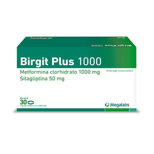 Megalabs Birgit Plus 1000mg 50mg Tabletas Recubiertas X 30