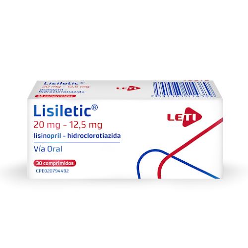 Lisiletic 20 Mg 12.5 Mg x30 Comprimidos