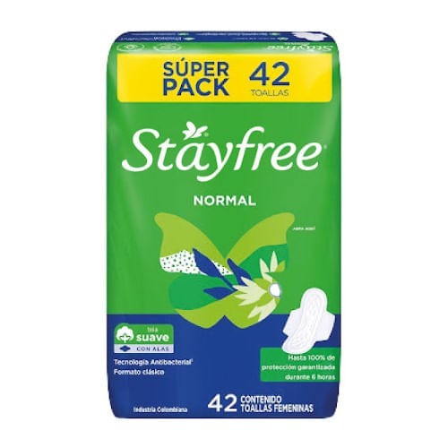 Toalla Sanitarias Stayfree Normal Con Al