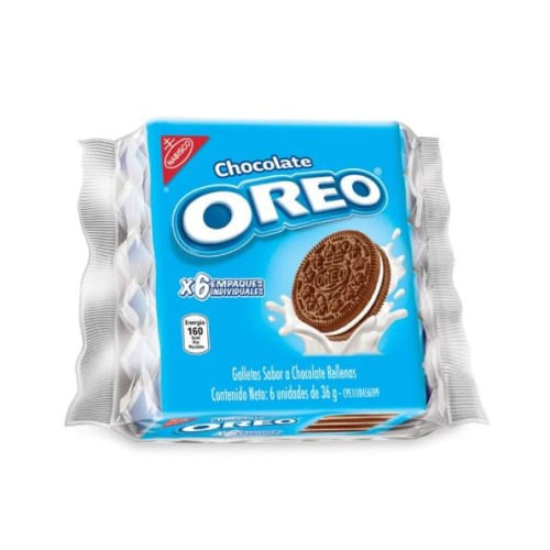 Galletas De Chocolate Oreo 6 Un 192 Gr