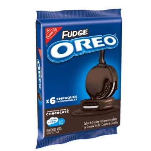 Galleta Oreo 156gr Fudge Ow 6s