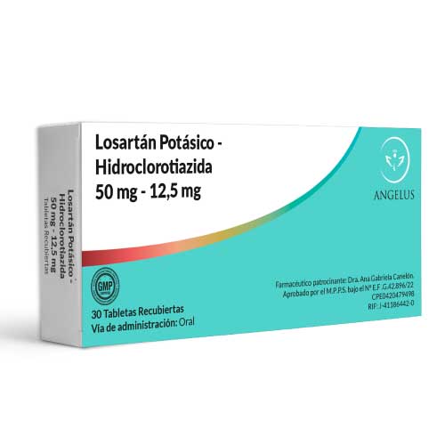 Angelus Losartan P. Hct 50/12.5 Mg x30 Tabletas