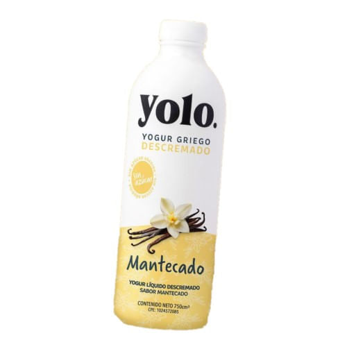 Yolo Yogurt Descremado Griego Mantecado Sin Azucar 750 Ml