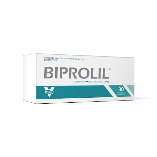 Biprolil 2,5mg X 30 Comprimidos Recubiertos
