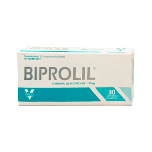 Biprolil 1,25mg X 30 Comprimidos Recubiertos
