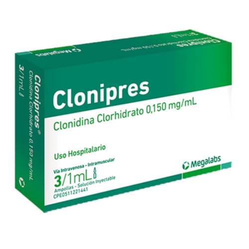 Megalabs Clonipres I.v 0.15 Mg Ml x3 Ampollas