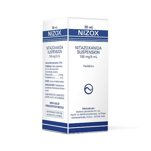 Nizox 100mg/5ml X 30 Ml P/p Suspension Oral