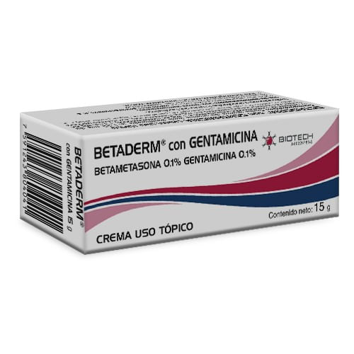 Betaderm C/Gentamic 15g crema Betametasona-Gentamicina Biotech