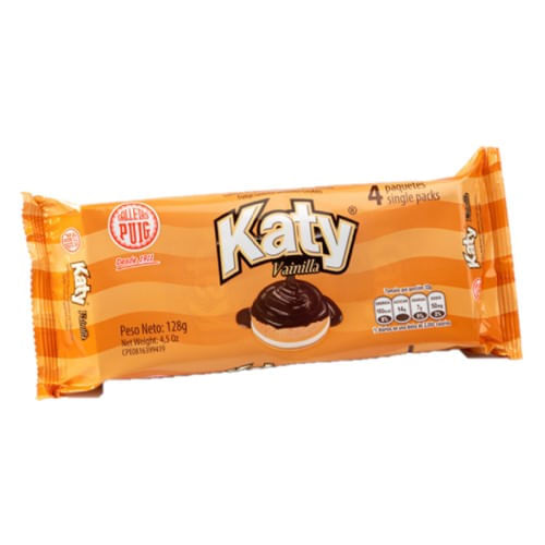 Puig Katy Galleta Vainilla Chocolate 128g x4