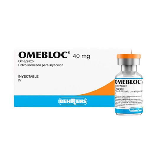 Behrens Omebloc omepraz.40mg X 1 Amp Soluc Iny