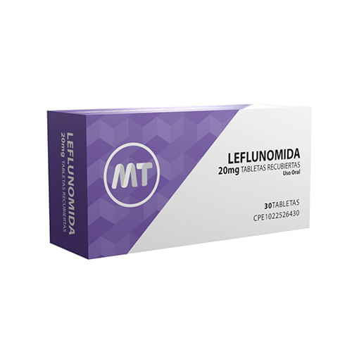 Mt Leflunomida 20 Mg X 30 Tabletas