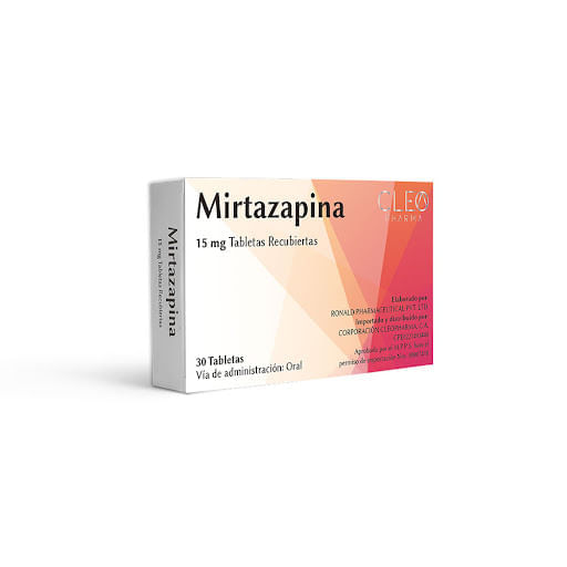 Cleopharma Mirtazapina 15 Mg X 30 Tabletas