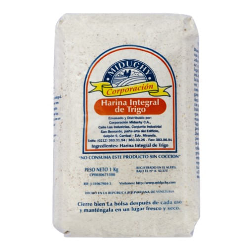 Harina Miduchy De Trigo Integral 1Kg