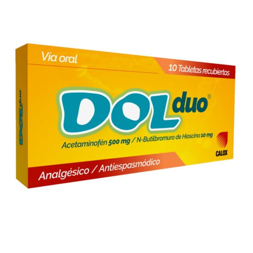 Dol Duo Tab/rec 500mg/10mg X 10