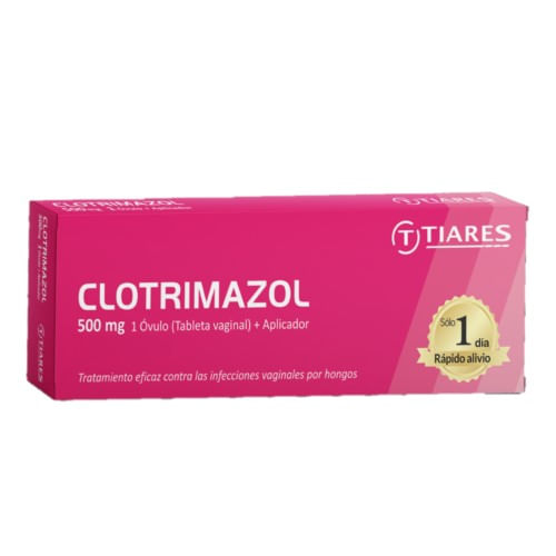 Tiares Clotrimazol Kwa 500mg x1 Tabletas Vaginal