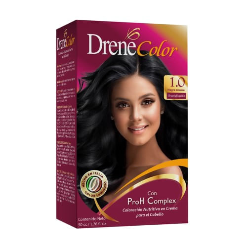 Drene Color Tinte Kit Negro Intenso 1.0