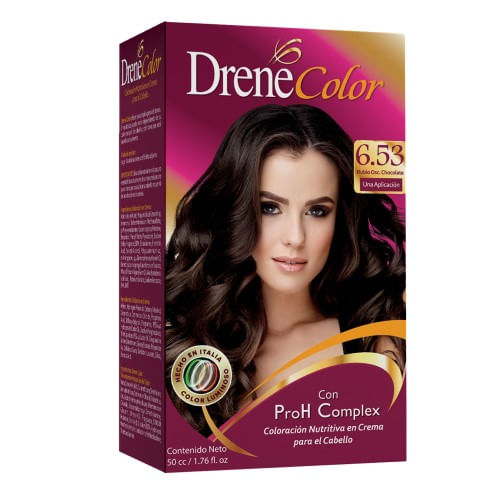 Drene Color Tinte Kit Rubio Oscuro Chocolate 6.53