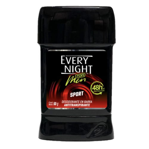 Every Night Desodorante Barra For Men Sport 50 Gr