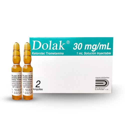 Dolak 30mg/ml X 2 Solucion Inyectable