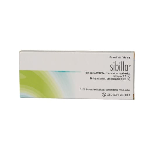 Sibilla Dienogest 2,0mg/ Etinilestradiol 0,030mg X 21 Comp Rec