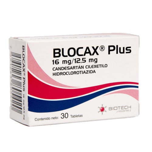 Biotech Blocax Plus 16mg/12.5 Mg x30 Tablesta