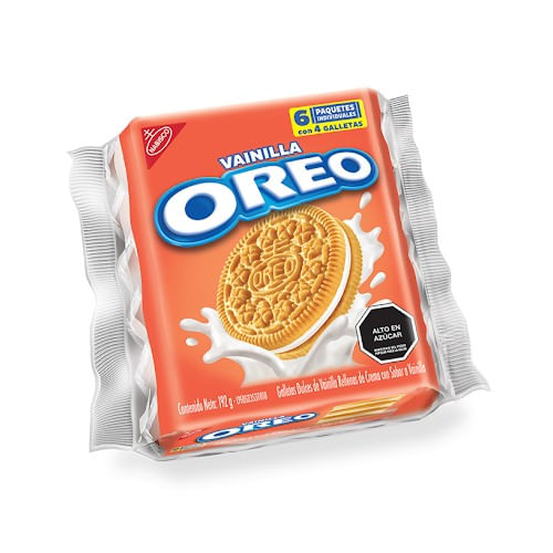Galletas De Vainilla Oreo 6 Un 192 Gr