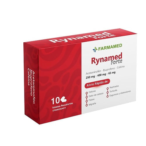 Rynamed Forte Tab 250/400/65mg x10 Fmed